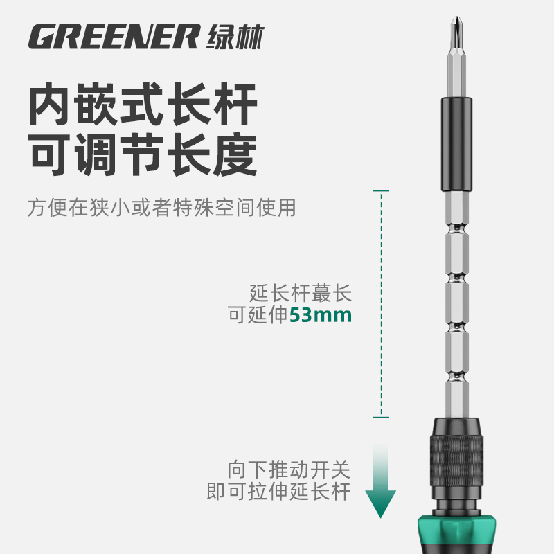 绿林螺丝刀套装家用多功能三角梅花维修笔记本电脑拆手机批头工具 - 图3