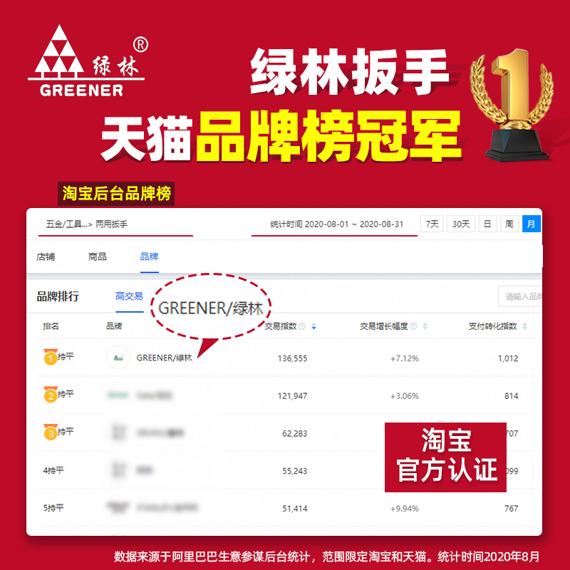 绿林德国梅花开口两用扳手套装呆扳手棘轮梅开板子五金工具大全一 - 图0