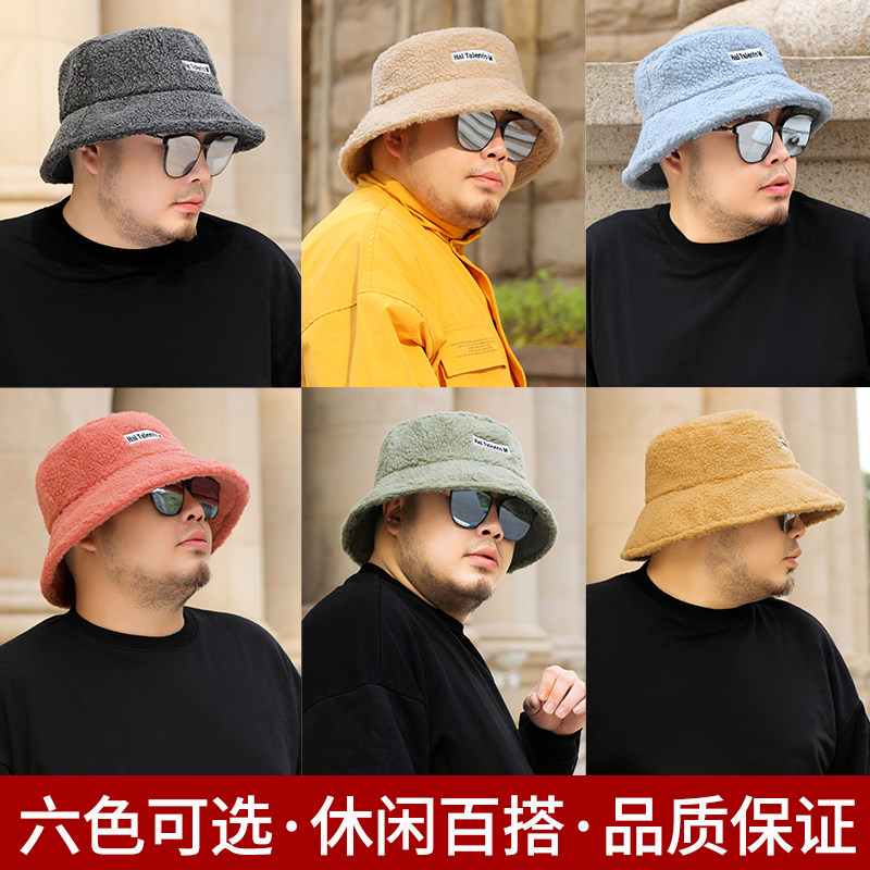 渔夫帽大头围男冬季羊羔毛大头大脸圆脸适合男士帽子冬天大号盆帽,淘宝优惠券,粉丝福利购,淘宝优惠卷