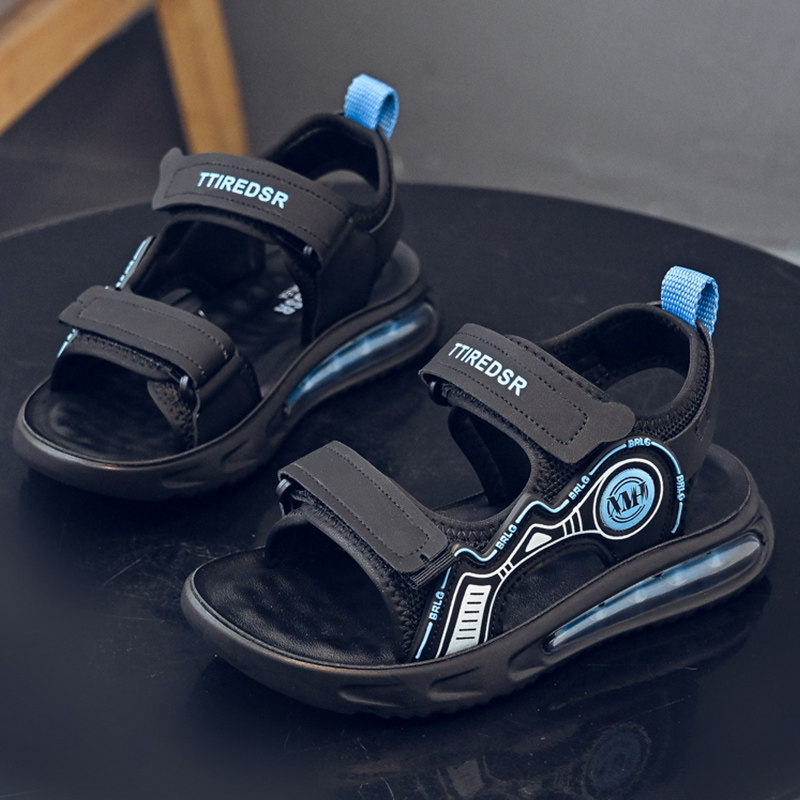 男童凉鞋2025新款夏季儿童软底防滑中大童男孩鞋子学生真皮沙滩鞋,淘宝优惠券,粉丝福利购,淘宝优惠卷