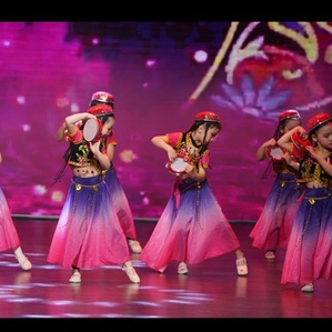 儿童少数民族小小古丽演出服装女童新疆舞服男孩维吾尔族哈萨克舞