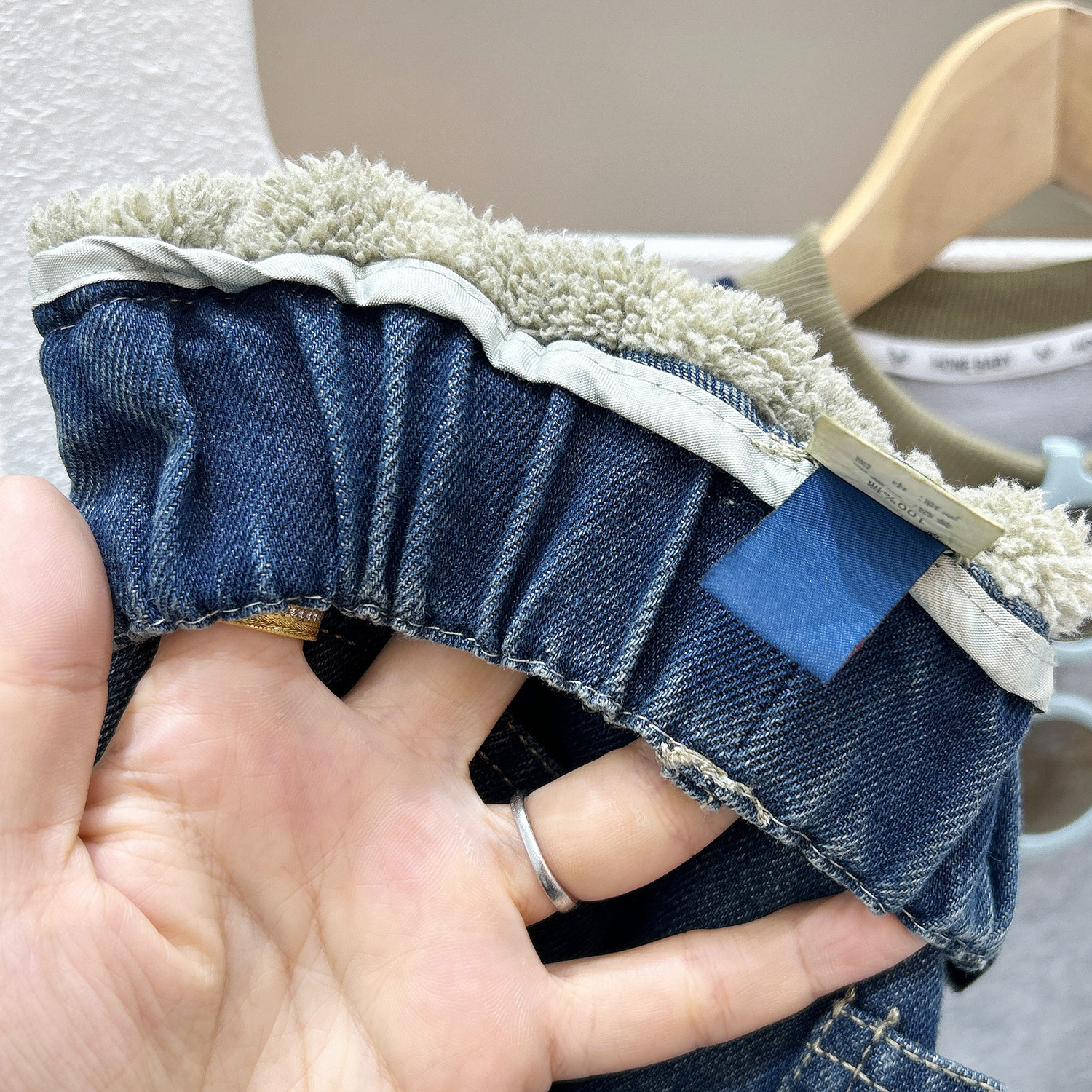 男童牛仔加绒长裤2025秋冬季新款儿童童装中大童宝宝加厚保暖裤子 - 图2