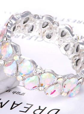 婚礼饰品合金水钻外贸手镯