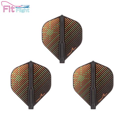 正品COSMO Fit Flight PS Orange Sunrise飞镖翼镖叶镖尾3个套装 - 图0