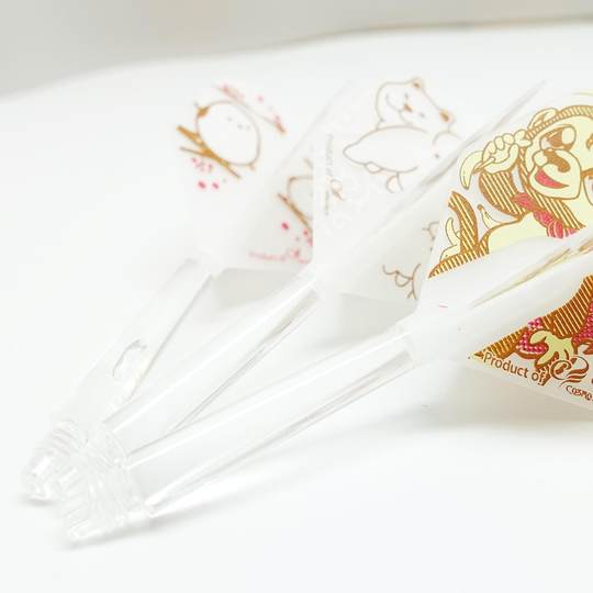 日本原装COSMO FIT SHAFT GEAR NORMAL 透明标准固定or旋转飞镖杆