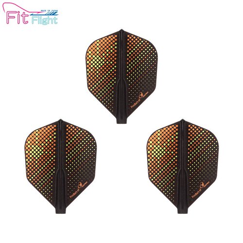正品COSMO Fit Flight PS Orange Sunrise飞镖翼镖叶镖尾3个套装 - 图2