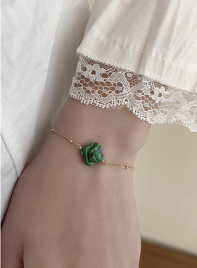 夏天可以戴的不褪色多层金色手链