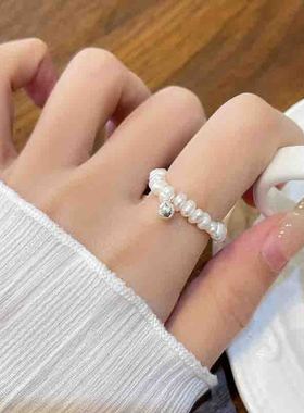 天然淡水珍珠戒指女巴洛克