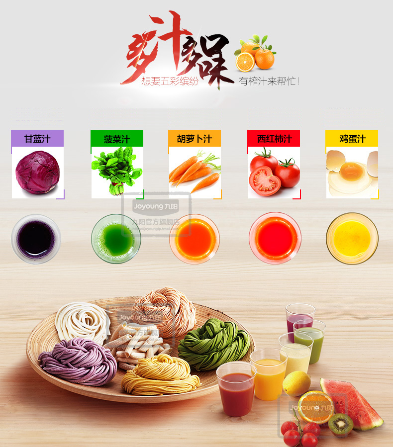 九阳创美专卖店九阳全自动面条机智能家用果蔬原汁机制面机压面和面一体机小型W61
