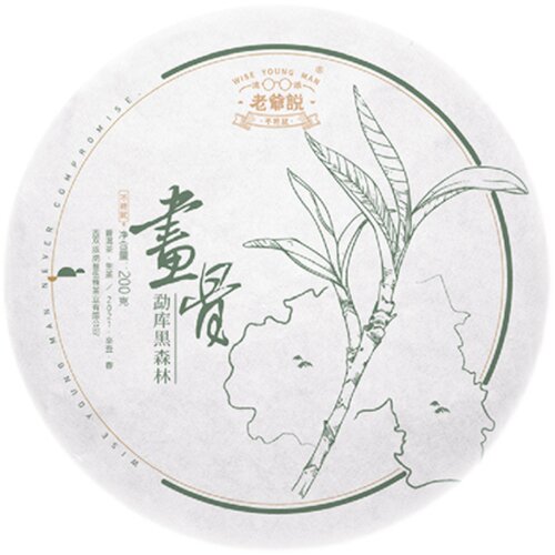 2021年老爷说不将就画骨勐库黑森林头春古树云南普洱茶生饼茶春茶 - 图3