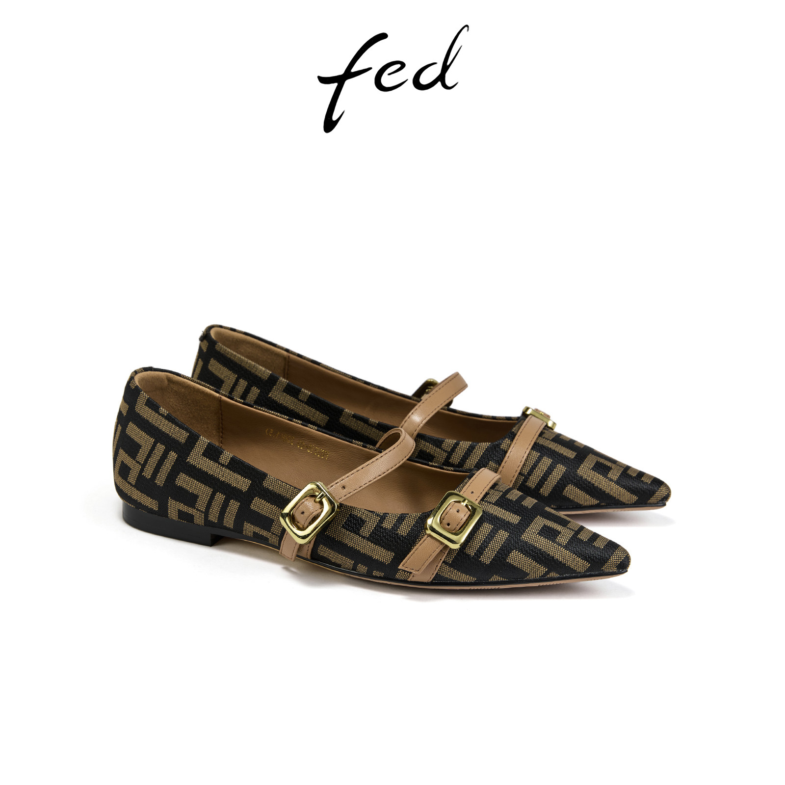 fed法式平底鞋秋季新款女鞋低跟单鞋一字扣玛丽珍鞋女S0805-ZC515,淘宝优惠券,粉丝福利购,淘宝优惠卷