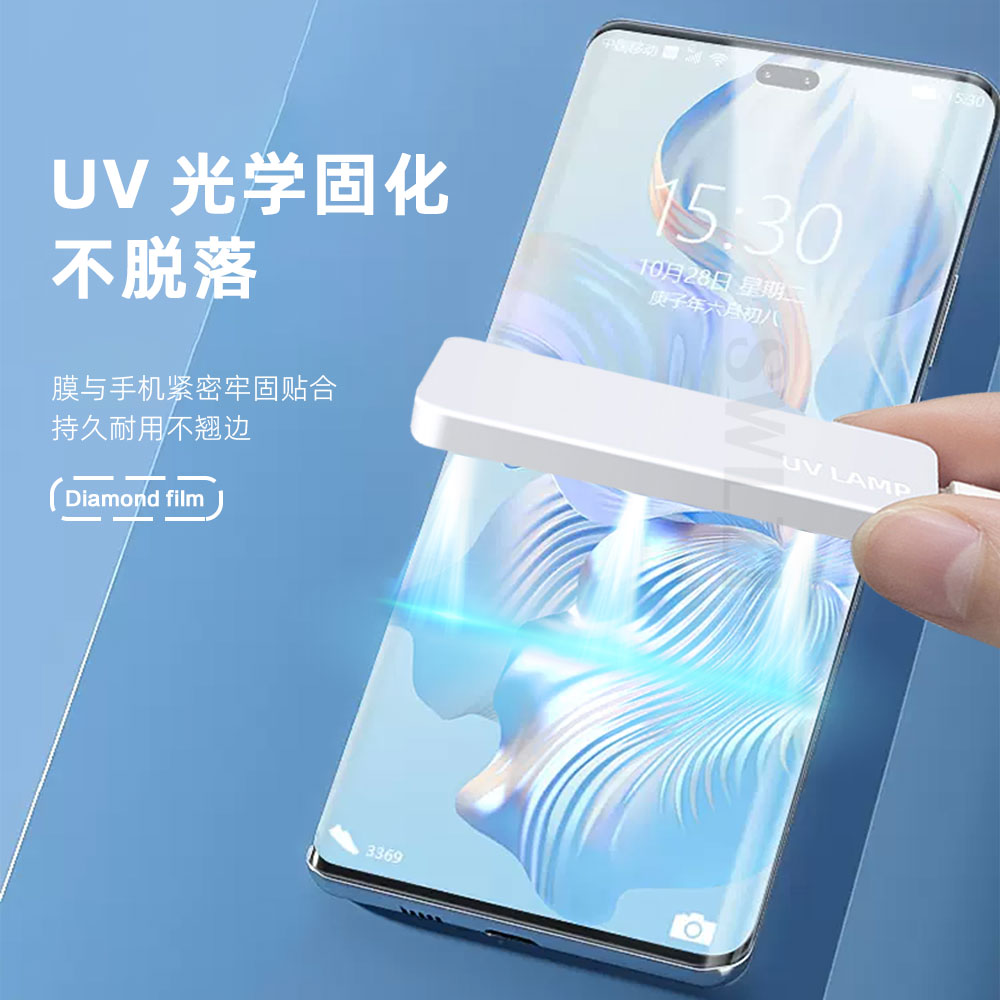 小白叶荣耀 80 SE/70/60/50/V40/X40/30 Pro手机曲面UV钢化膜保护 - 图0