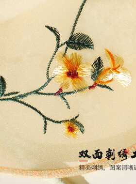 古专风精致团扇刺汉服扇子苏州