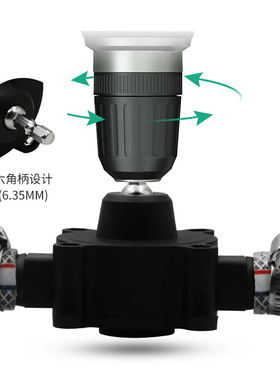 定做家用小型抽水泵 手电钻抽水泵 便捷式直流抽水机 自吸式离心