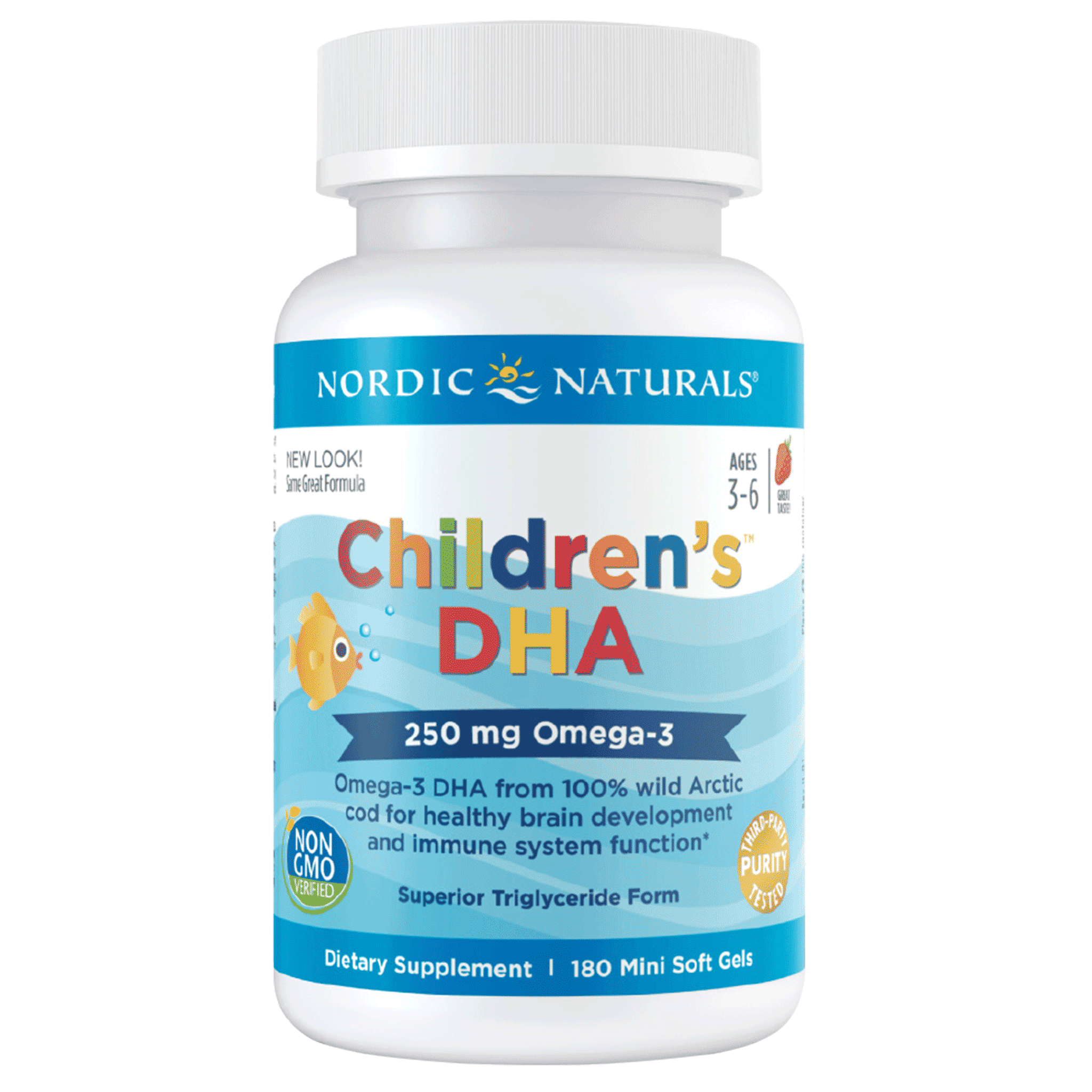 美国挪威小鱼dha小金豆宝宝软胶囊 NordicNaturals海外DHA/核桃油