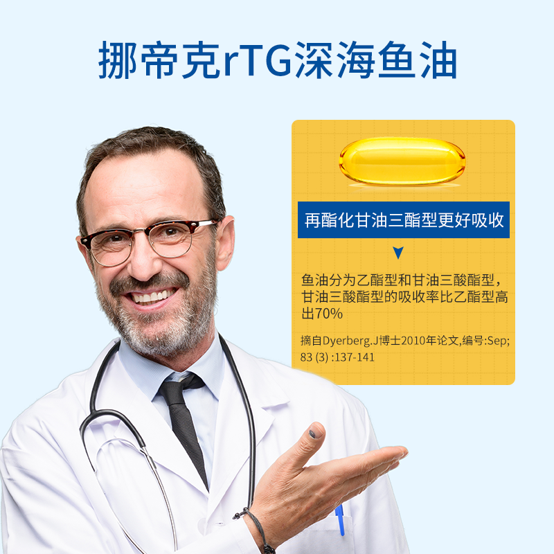 NordicNaturals深海鱼油dha成人双倍版Omega3中老年健身epa软胶囊