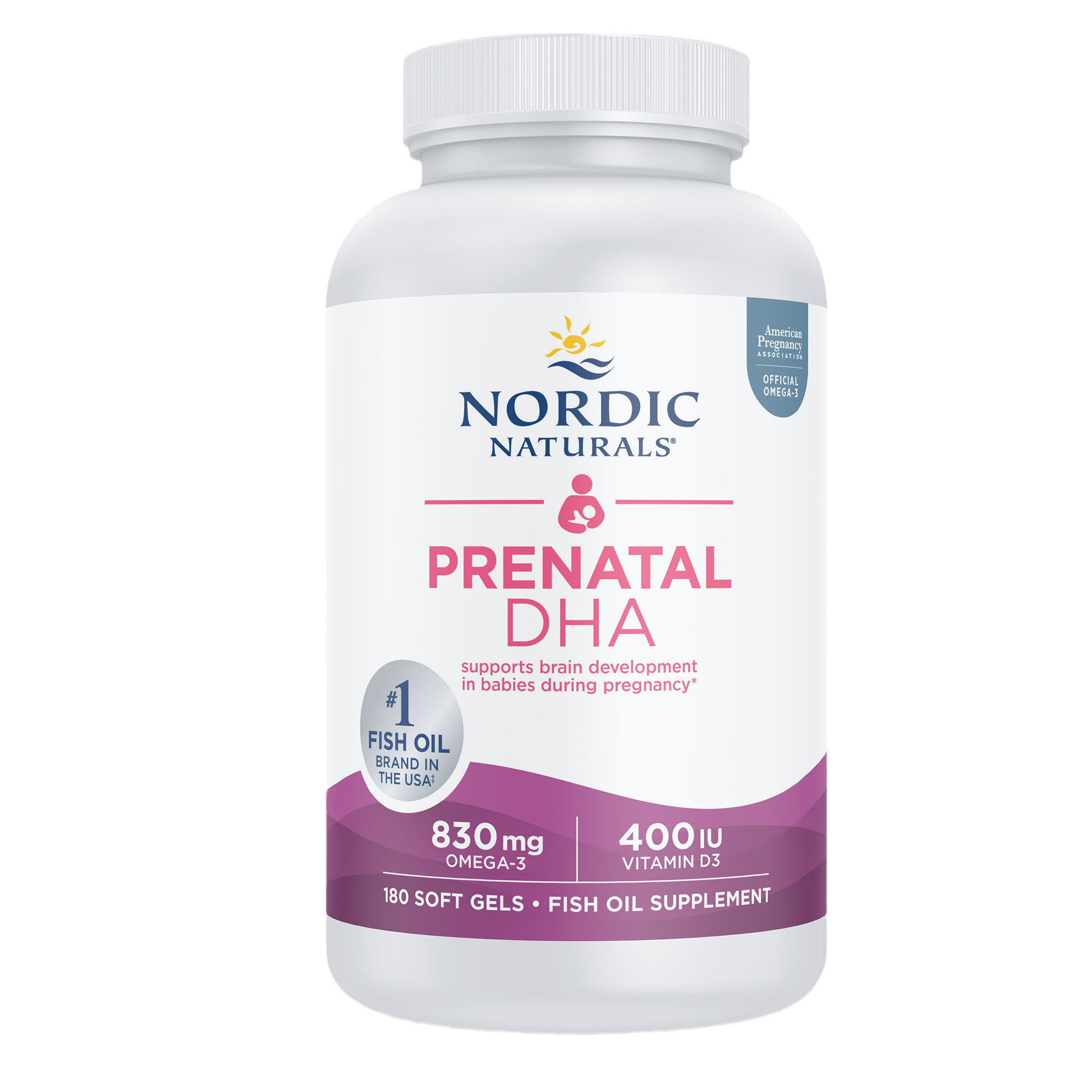 挪威小鱼进口dha孕妇备孕脑黄金 NordicNaturals海外孕产妇DHA