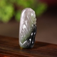 Hehe jade Hetian jade smoke green ink jade phoenix pendant emerald jade phoenix pendant neck pendant children's gift
