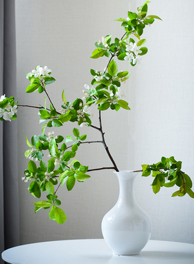 可手绘景德镇纯白花瓶可烧制陶瓷