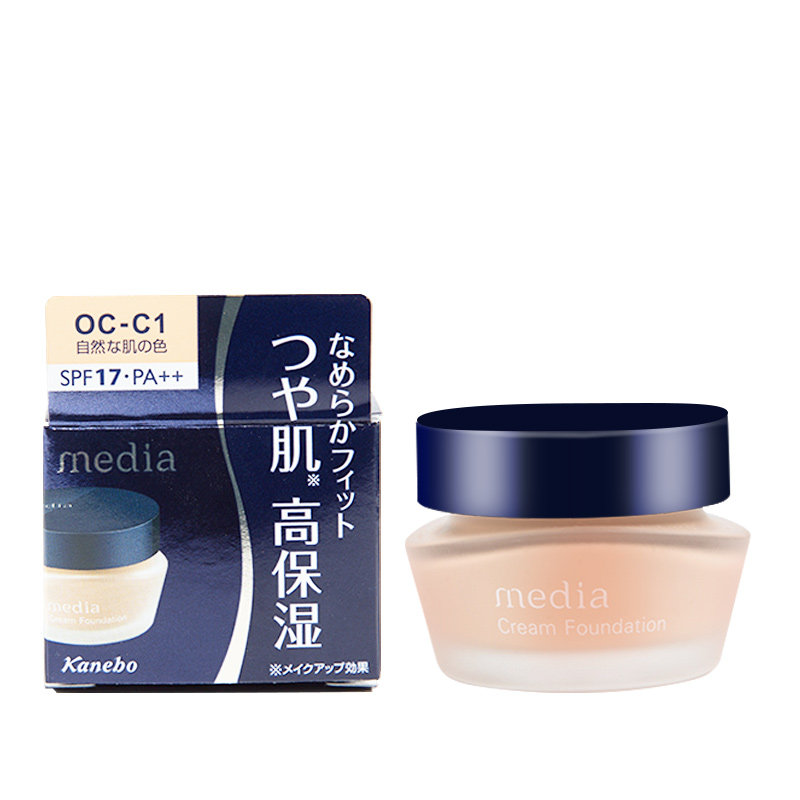 日本媚点Media粉底霜保湿遮瑕粉底液持久不脱妆嘉娜宝隔离素颜霜,淘宝优惠券,粉丝福利购,淘宝优惠卷