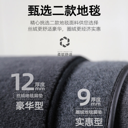 适用于荣威rx5脚垫rx5plus rx9 ei5 ei6max rx3rx8专用绒面地毯式 - 图2
