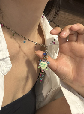 爱心项链小贝儿合金女