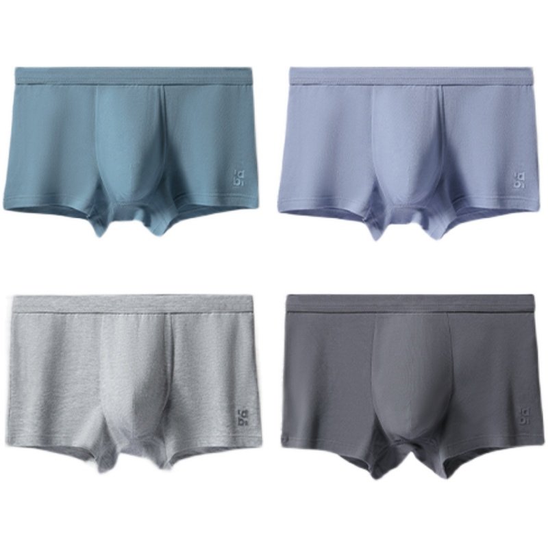 顶瓜瓜顶呱呱内裤男纯棉夏季平角裤男士四角中腰薄款透气3条底裤,淘宝优惠券,粉丝福利购,淘宝优惠卷