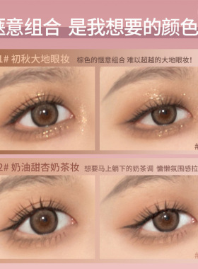 GOGO TALES戈戈舞流沙熊眼影盘哑光大地奶茶色彩妆腮红高光一体盘