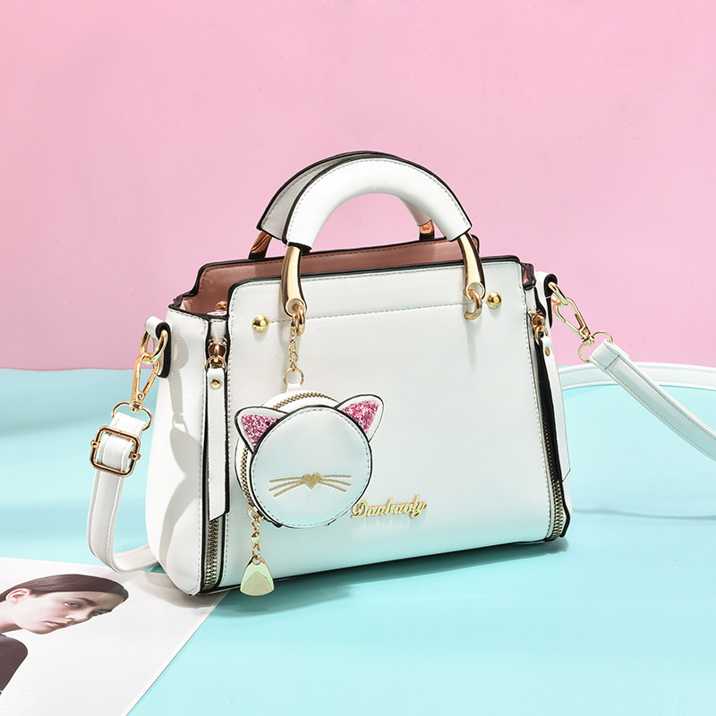 女士白色2020新款潮时尚百搭小包包 johncharis女士包袋