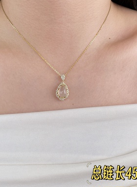 古丽古丽S925纯银项链轻奢小众设计感高级感气质百搭锁骨链07793