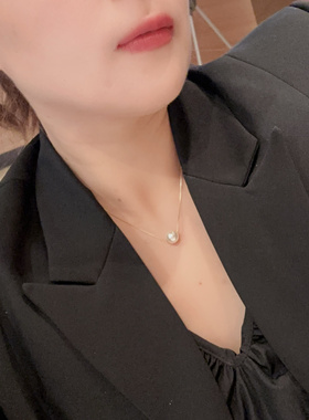 古丽古丽S925纯银锁骨项链高级感轻奢款简约百搭温柔日韩风06342