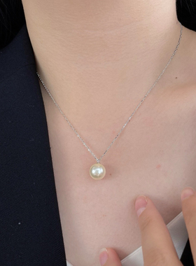 古丽古丽仿珍珠925银女轻奢项链