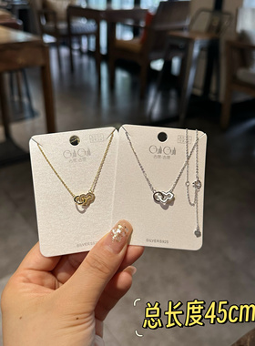 古丽古丽S925纯银新款高级项链轻奢葫芦小众设计锁骨链百搭07365