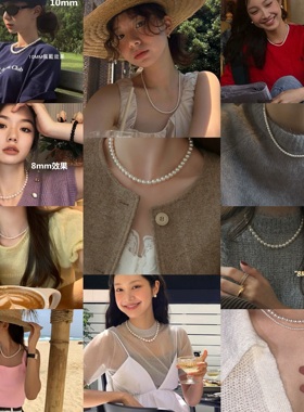 古丽古丽银锁骨链项链