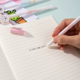 Стираемая черная ручка-ластик для школьников, милая синяя ручка-роллер, стираемый ластик, 3-5 года