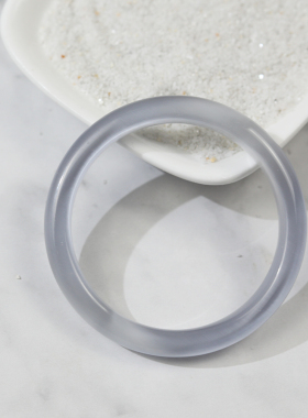 灰色猫眼石手镯女水晶饰品ins小众设计日韩简约古风手镯冷淡