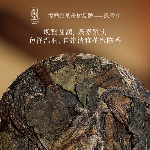 绿雪芽福鼎白茶369系列2021年老白茶白牡丹寿眉小圆饼茶叶36g - 图3