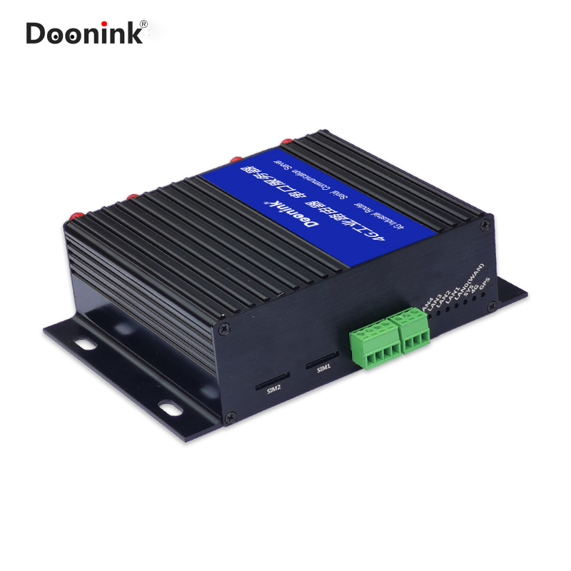 Doonink品牌4G工业路由器插卡移动联通wifi车载联网DTU百兆五个网口三网通办公组网CPE户外远程监控无线传输 - 图1