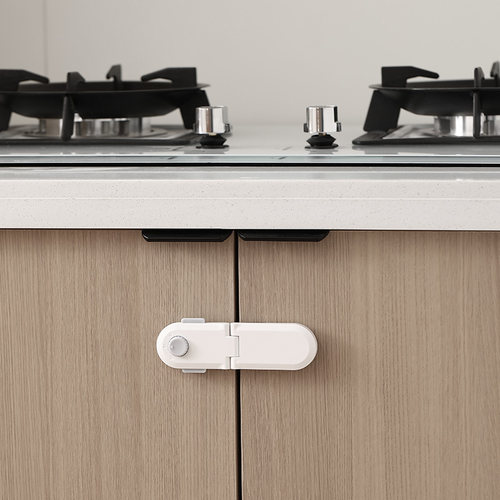 90°直角移门推拉门锁扣卡扣抽屉锁免打孔柜门侧面纱窗户固定搭扣 - 图0