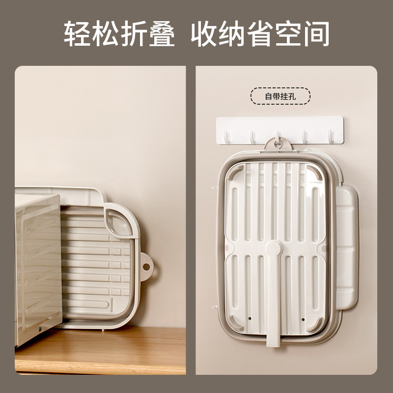 折叠沥水架碗碟架新款2025台面单层筷子水杯滤水收纳篮厨房置物架,淘宝优惠券,粉丝福利购,淘宝优惠卷