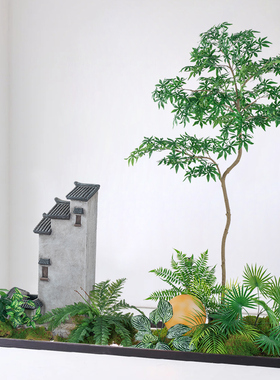 仿真绿植高端轻奢大型仿生植物盆栽枫树高级室内橱窗造景装饰盆景