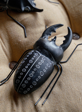 特价清仓创意树脂摆件仿真甲壳虫昆虫摆设客厅电视柜书房书桌装饰