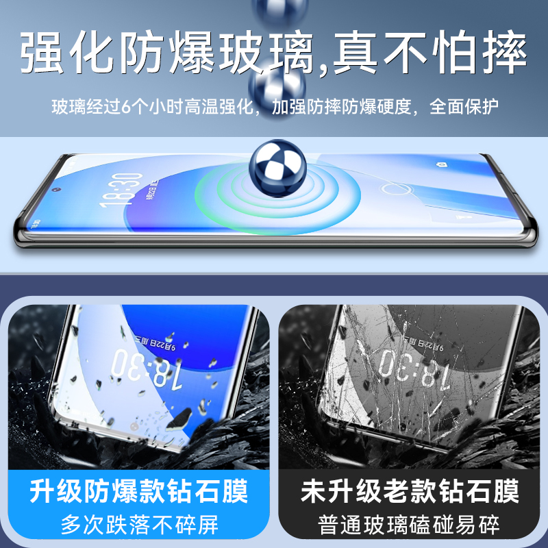 适用魅族18pro钢化膜18s曲面meizu18pro手机18spro全屏覆盖18spor魅族十八p0r水凝膜防摔18p保护18por贴膜-图1