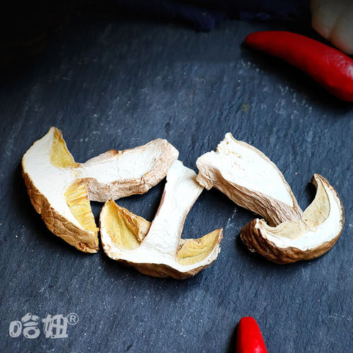 哈妞 美味牛肝菌100克云南特产野生牛肝菌干货白牛肝菌大脚菇干片 - 图2