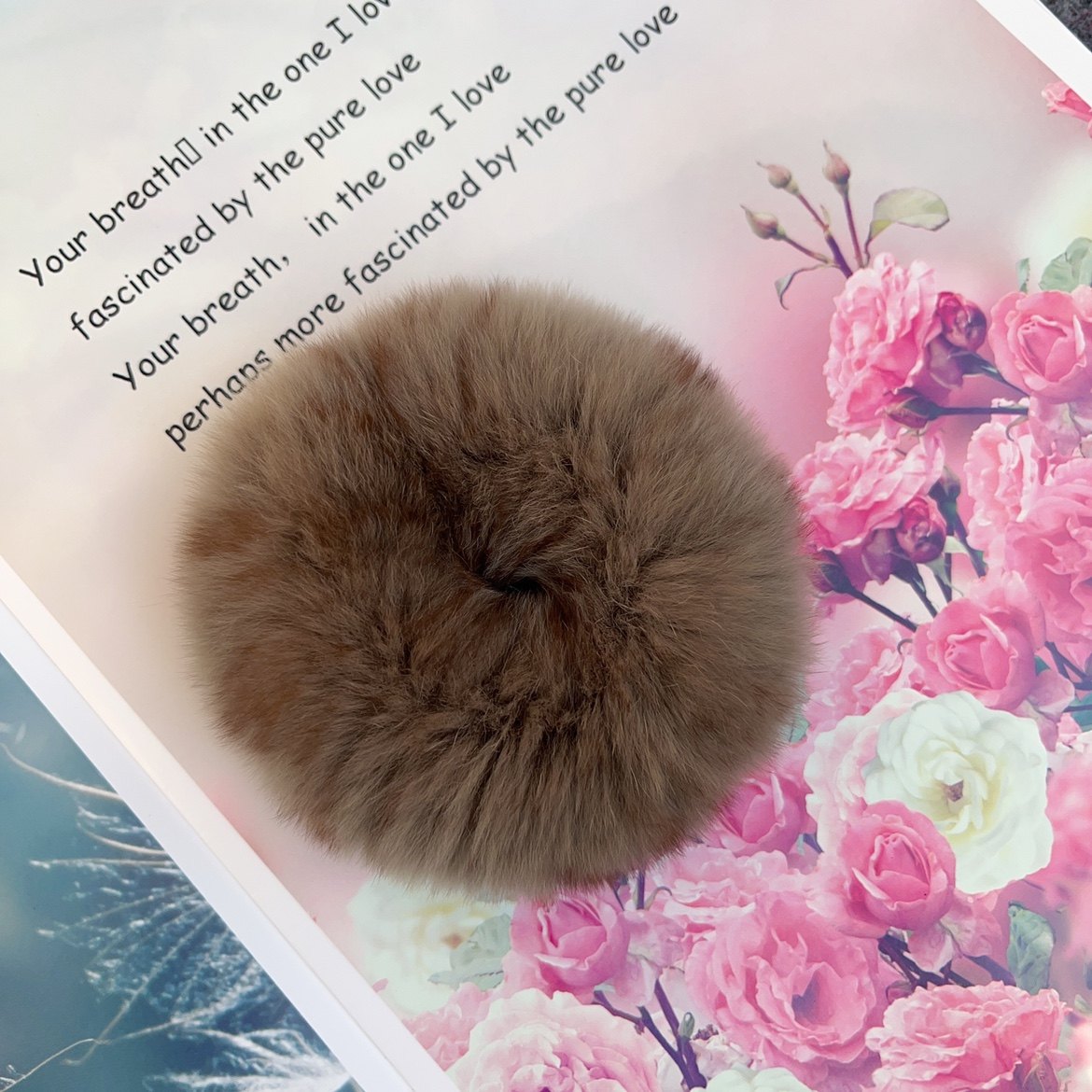 韩国简约真獭兔毛绒大肠发圈可爱扎马尾头绳网红法式复古头饰秋冬,淘宝优惠券,粉丝福利购,淘宝优惠卷