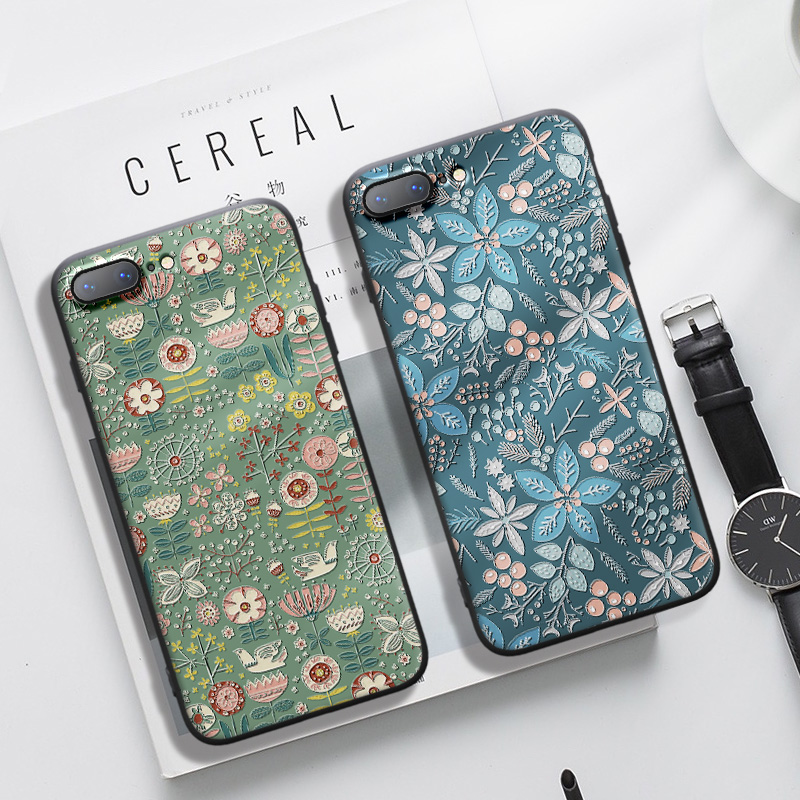 立体浮雕苹果8plus手机壳iphone7男2021年新款6s女i8se2硅胶i7i6sp保护splus套8ps机5全包ip5s防摔splus外壳 - 图0