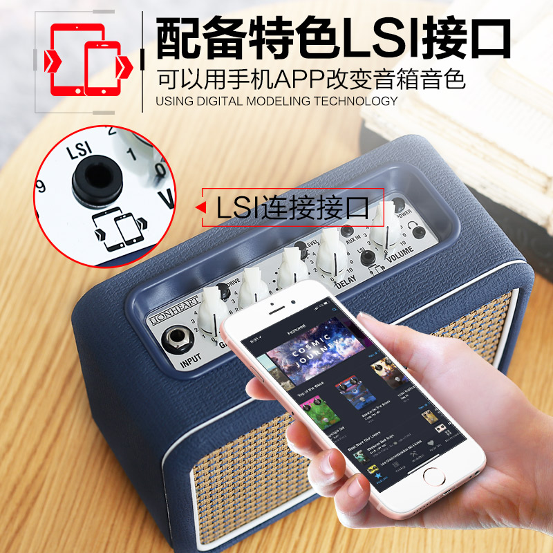 艺钛客乐器专营店兰尼电吉他音箱自带效果器贝斯迷你小音响便携式乐器专业多功能1