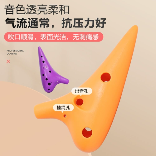 12 -дыра звуковая смола AC Pacific Junior Scholar Двенадцать -дыры детского профессионального музыкального инструмента начальной школы начальной школы