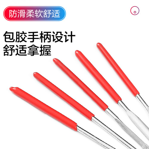 吉他DIY维修指套琴枕琴桥品丝打磨用锉刀工具包吉他护理保养套装 - 图1