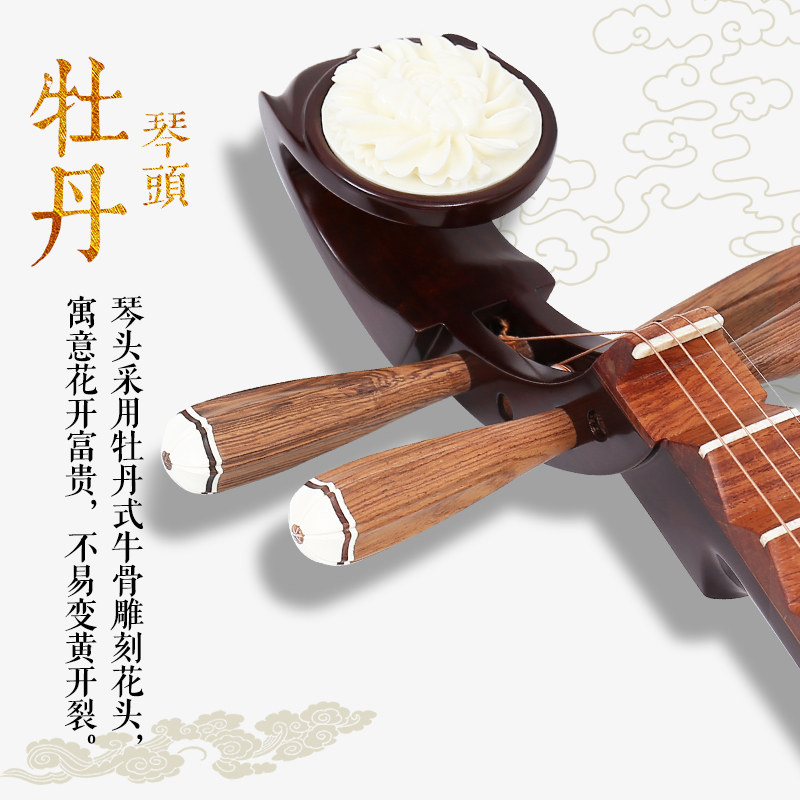 北京星海酸枝木成人考级红木琵琶 艺钛客乐器琵琶